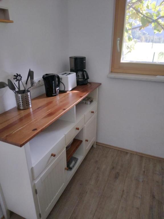 Kuchyň nebo kuchyňský kout v ubytování Chalet Scheffsnoth