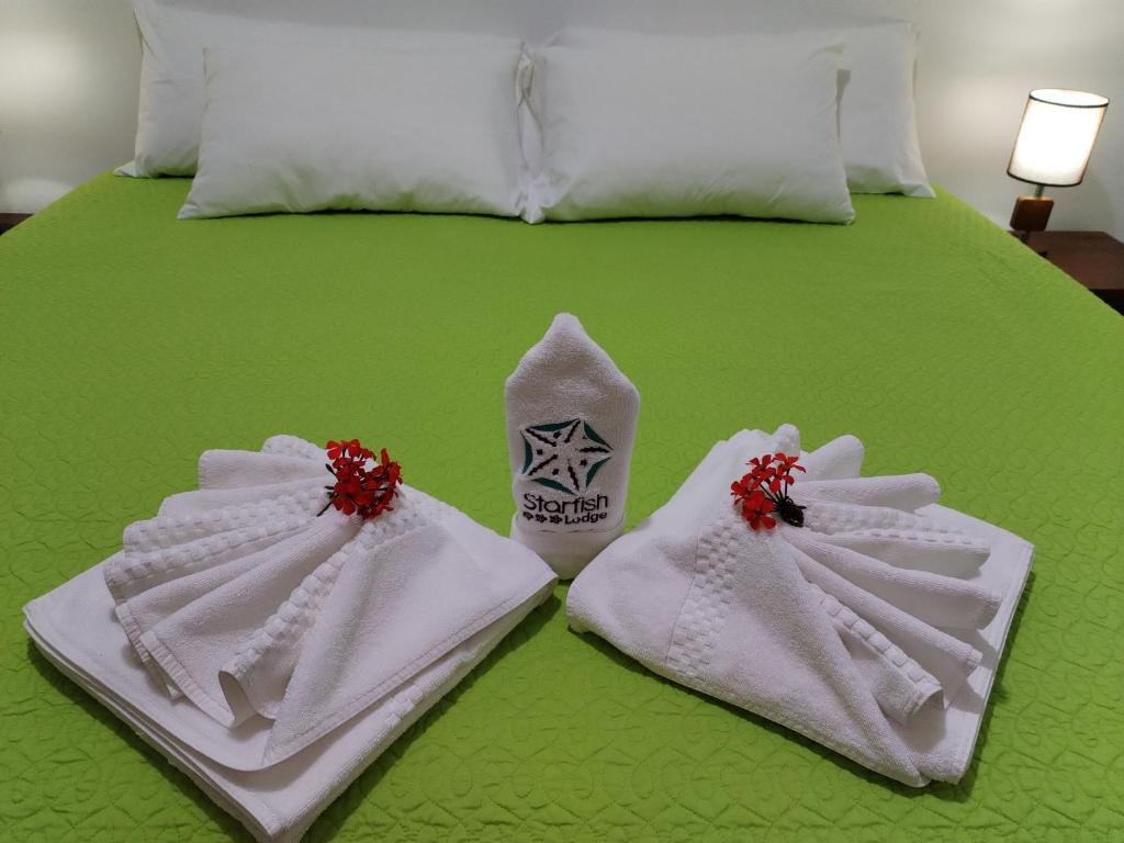 Postel nebo postele na pokoji v ubytování Hotel StarFish