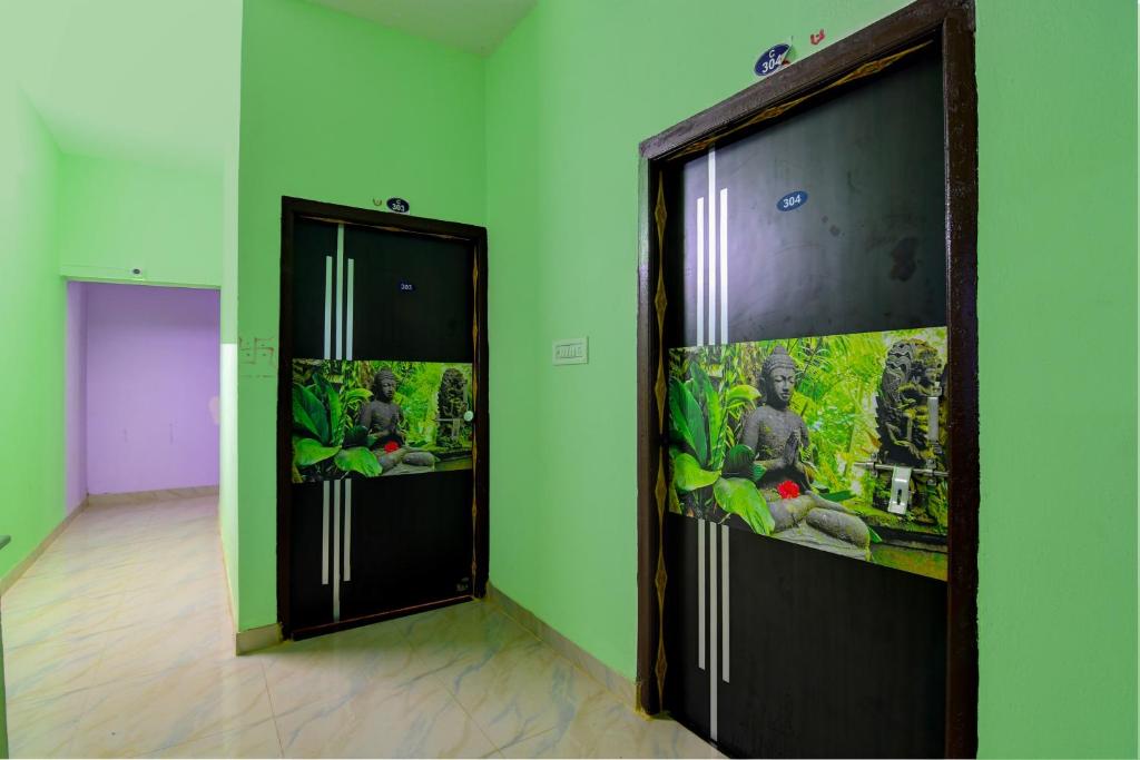 TV a/nebo společenská místnost v ubytování Hotel O Star light