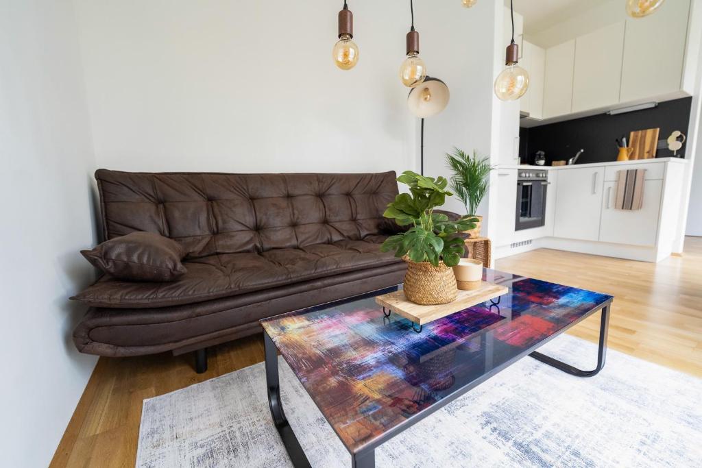 Istumisnurk majutusasutuses Eggenberg City Suites - Apartment Amore - Self Check-In
