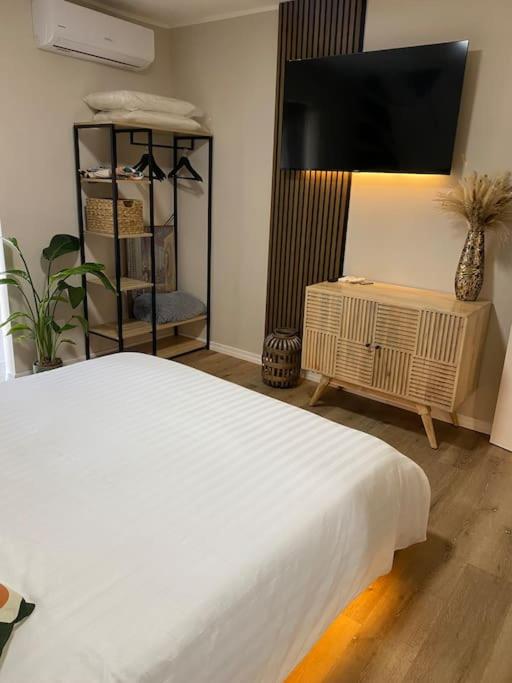 Postel nebo postele na pokoji v ubytování Secret suite con idromassaggio