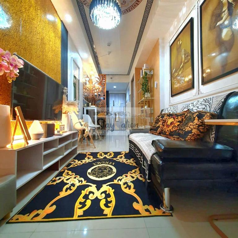 Posezení v ubytování Condo in Pasay S Residences