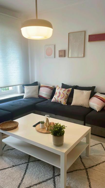 Posezení v ubytování Apartment near atomium with parking