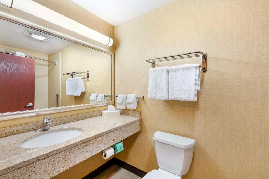 Koupelna v ubytování Best Western PLUS Victor Inn & Suites