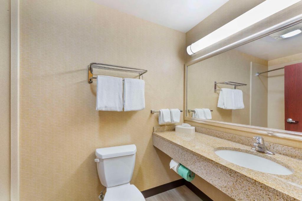 Koupelna v ubytování Best Western PLUS Victor Inn & Suites