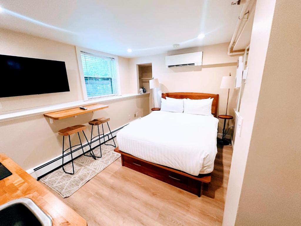 Postel nebo postele na pokoji v ubytování Copley House