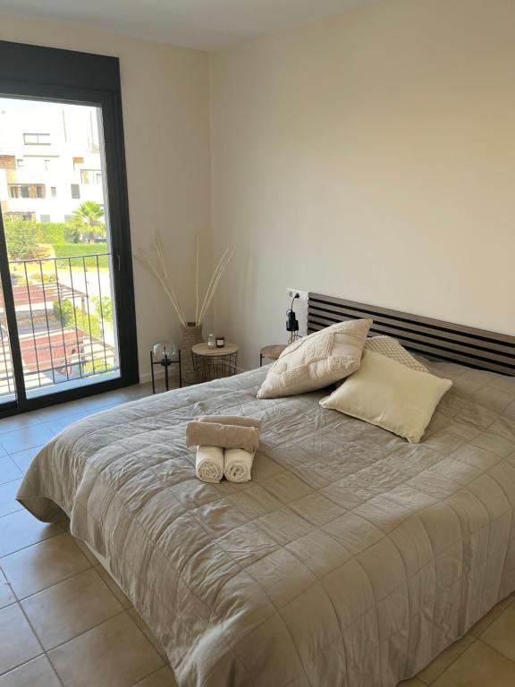 Ένα ή περισσότερα κρεβάτια σε δωμάτιο στο Mi Casa Corvera - Golf & Country Club Corvera