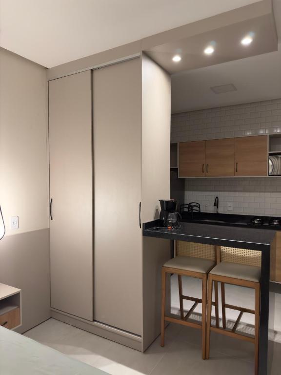 Kuchyň nebo kuchyňský kout v ubytování Flat em Alter do Chão