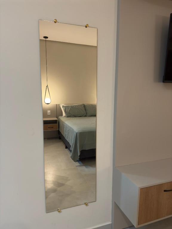 Postel nebo postele na pokoji v ubytování Flat em Alter do Chão