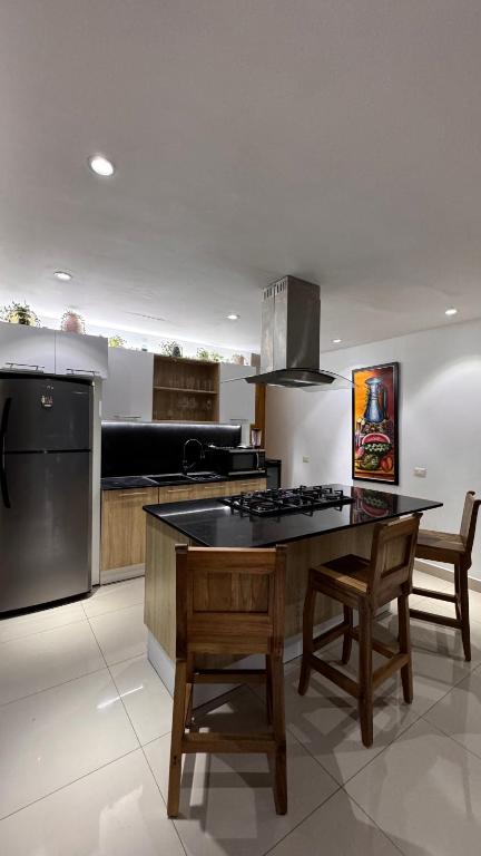 Kuchyň nebo kuchyňský kout v ubytování Boca Chica Luxury apartment