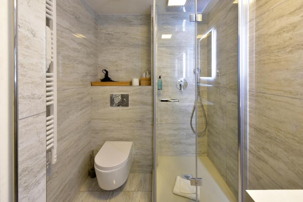 Koupelna v ubytování Hotel Rousseau
