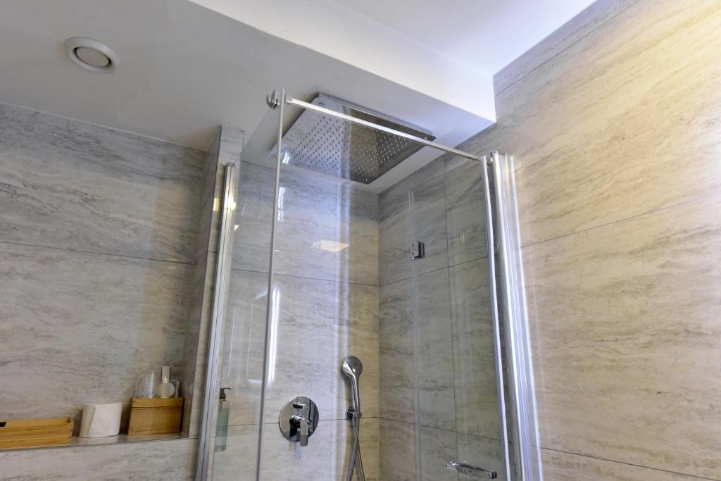 Koupelna v ubytování Hotel Rousseau