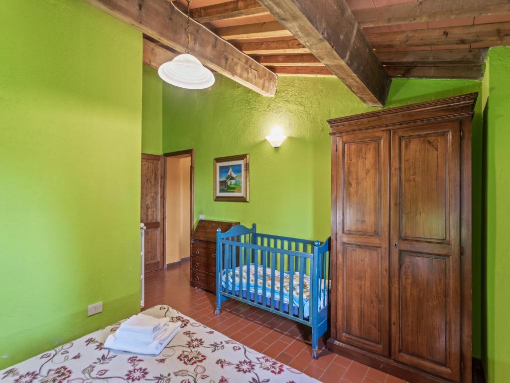 Posteľ alebo postele v izbe v ubytovaní Rustic Holiday Home in Città di Castello with Swimming Pool