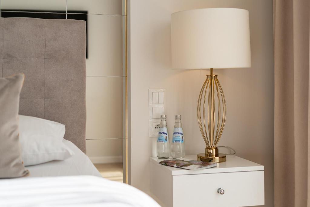 Posteľ alebo postele v izbe v ubytovaní GA Luxury Apartments M45