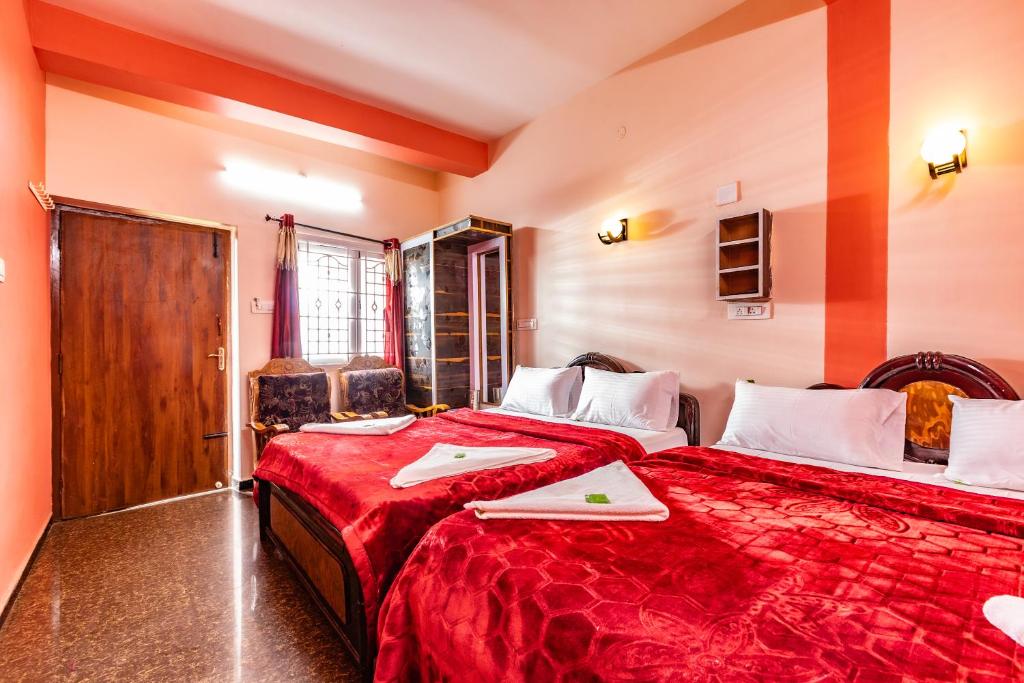 Postel nebo postele na pokoji v ubytování SV RESIDENCY