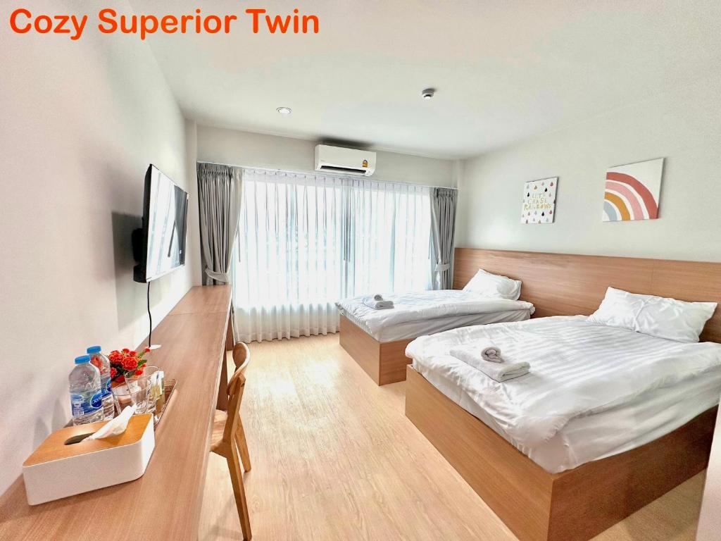 Pingchan Hotel Soidao - Salle Jumelle Supérieure Avec Vue Sur La Ville