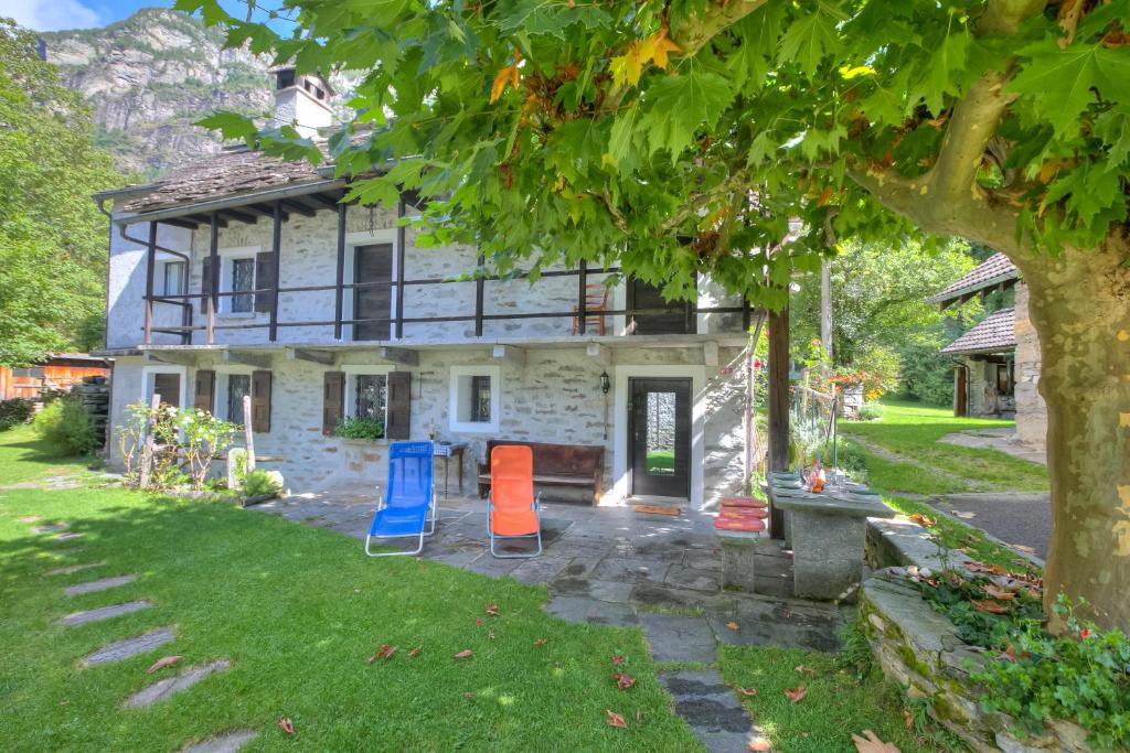 Zahrada ubytování Chalet Rustico Al Platano