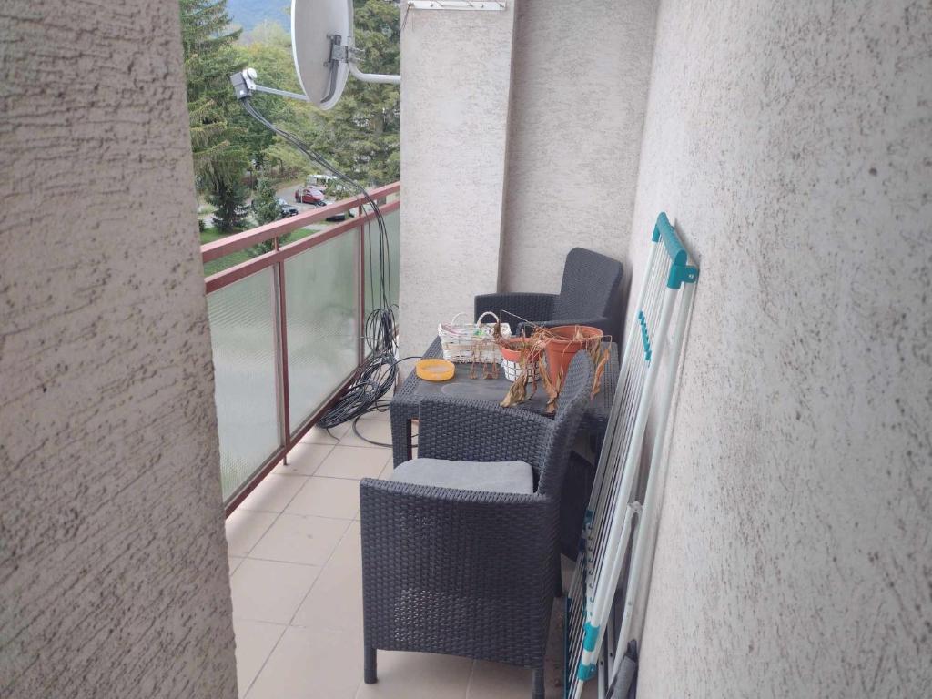 Balkón nebo terasa v ubytování Apartmán Hanka