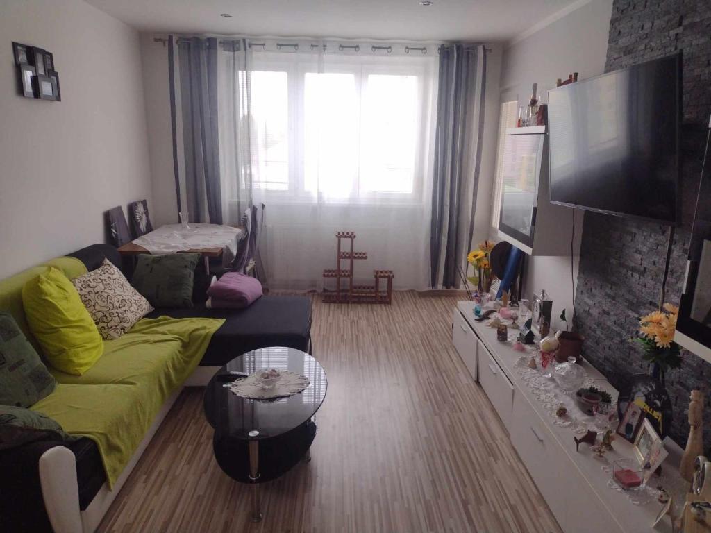 TV a/nebo společenská místnost v ubytování Apartmán Hanka