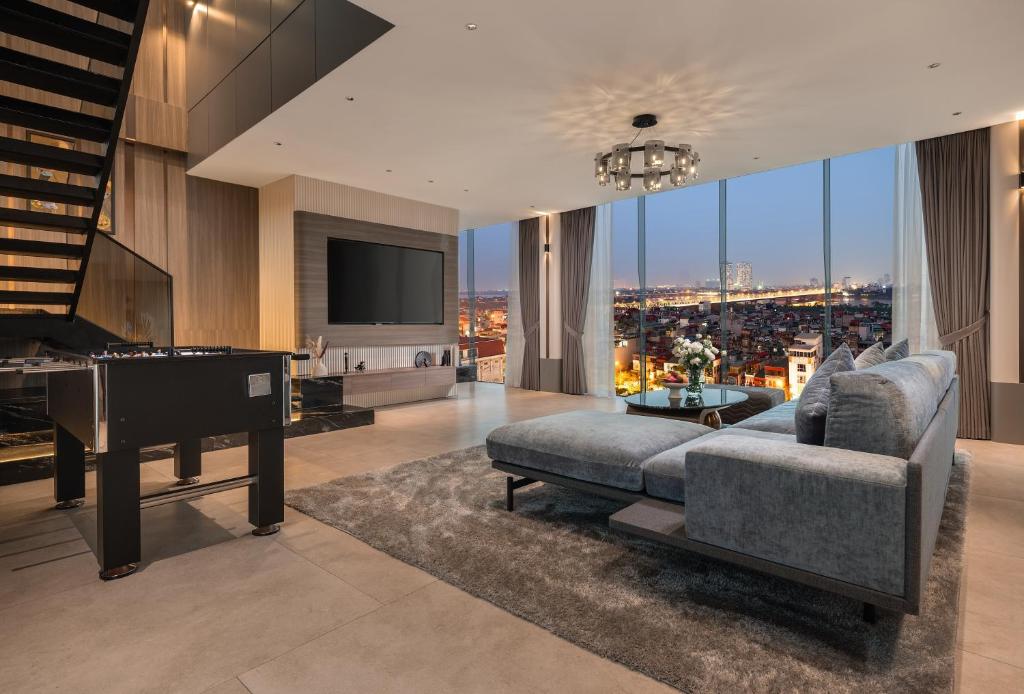 Penthouse 2 Tầng Nhìn Ra Toàn Cảnh