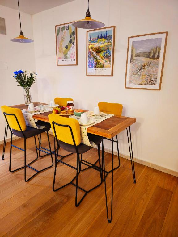 A seating area at Villa delle lucciole