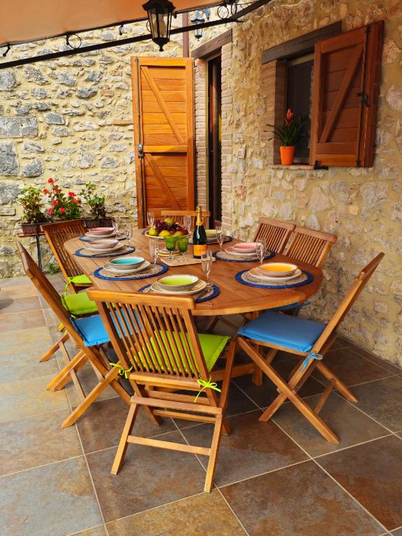 A patio or other outdoor area at Villa delle lucciole