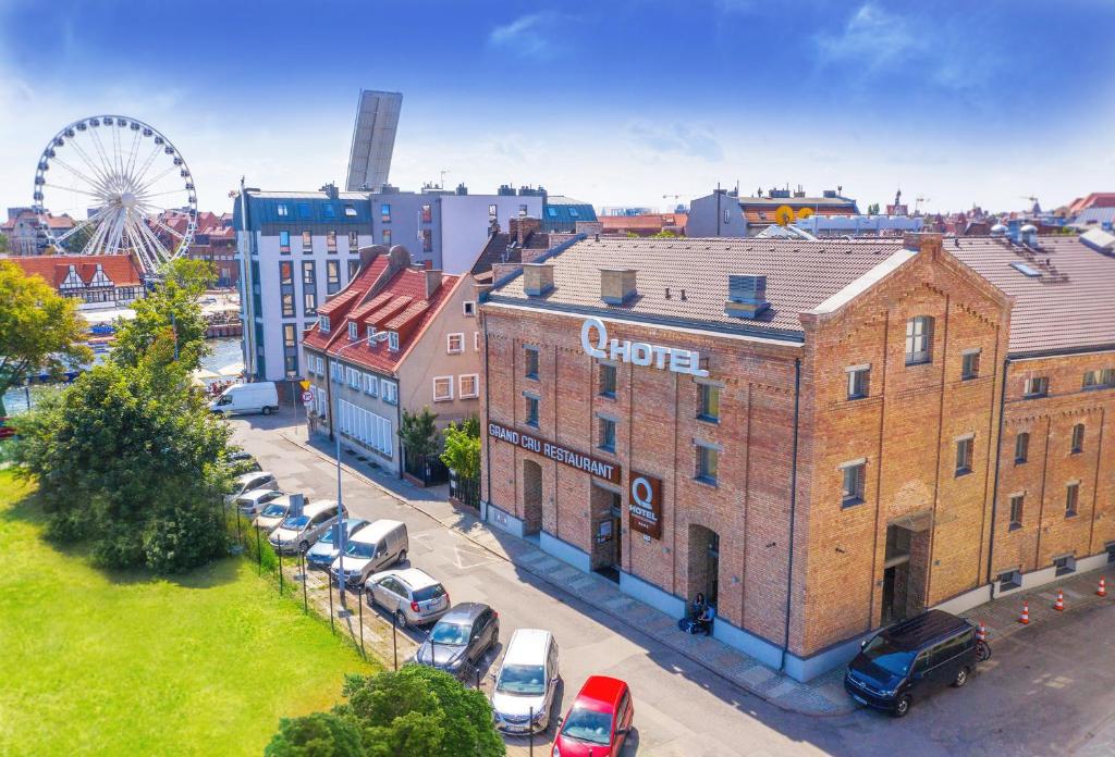 Výhľad na mesto Gdansk alebo výhľad na mesto priamo z hotela