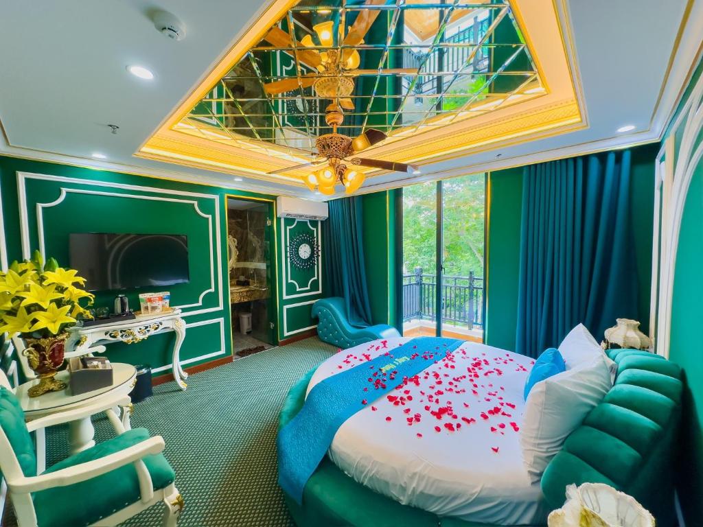 Posezení v ubytování King's Hotel Pháp Vân