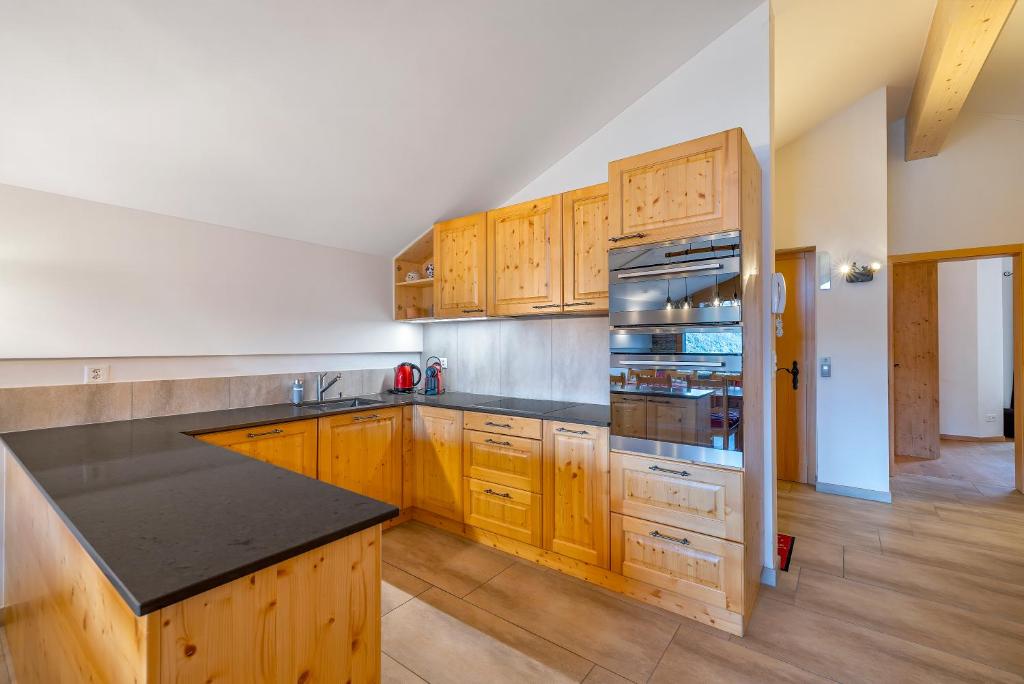 Kuchyň nebo kuchyňský kout v ubytování Ferienwohnung Athosia