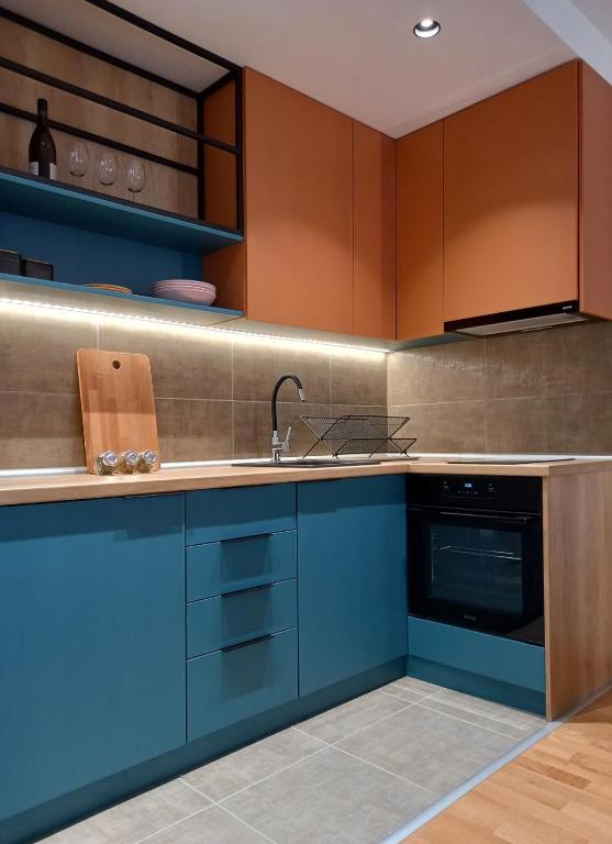 Una cocina o cocineta en Apartman Petica Divčigora