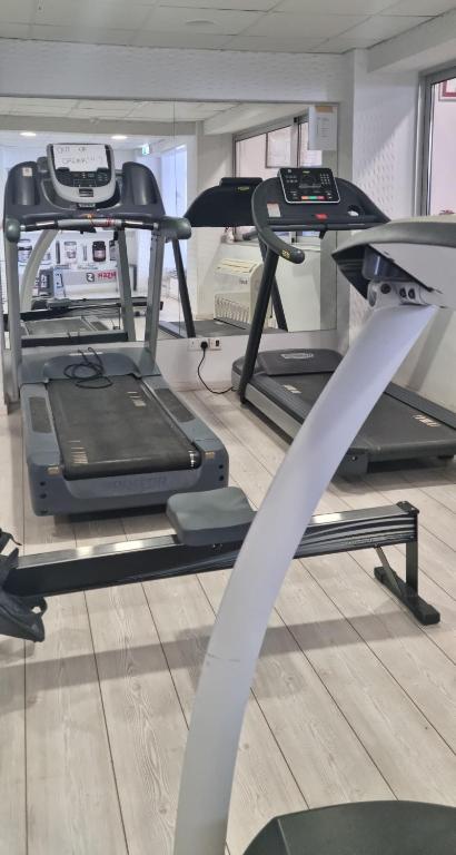 Fitness centrum a/nebo fitness zařízení v ubytování TSANotel