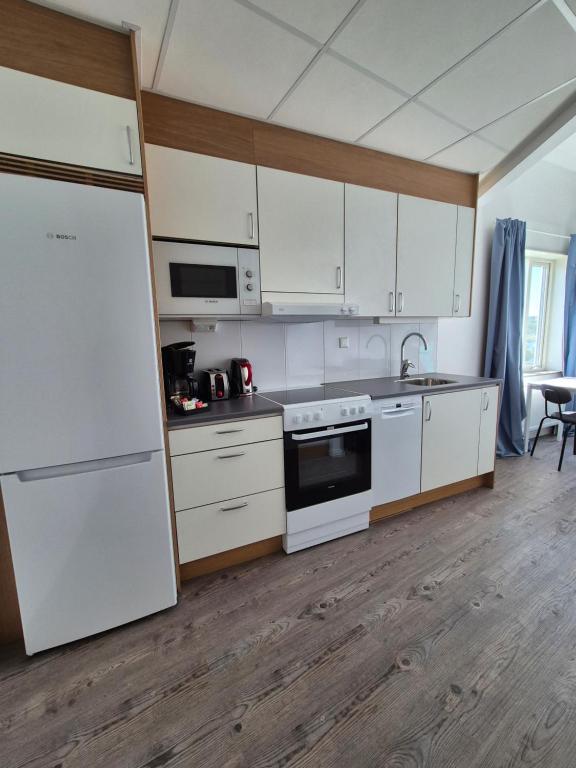 Kuchyň nebo kuchyňský kout v ubytování Hotel Torslanda