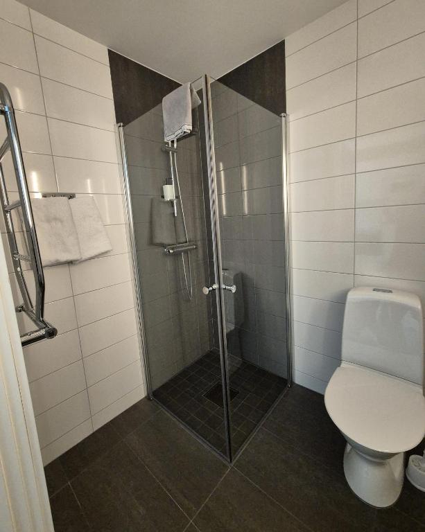 Koupelna v ubytování Hotel Torslanda