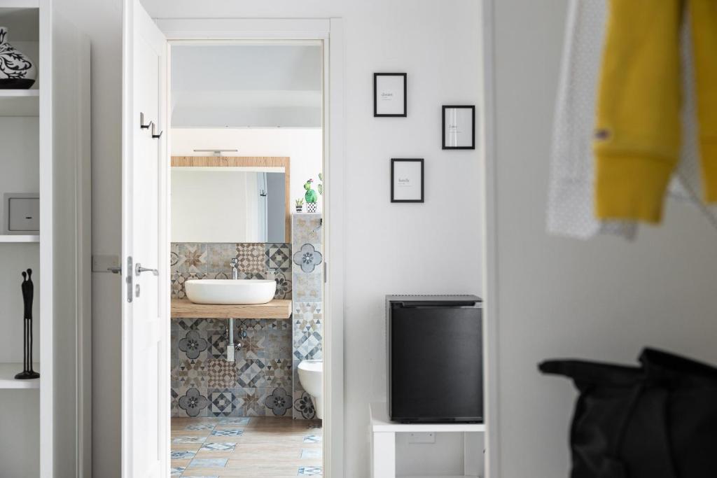 Koupelna v ubytování B&B Vitruvio Suites