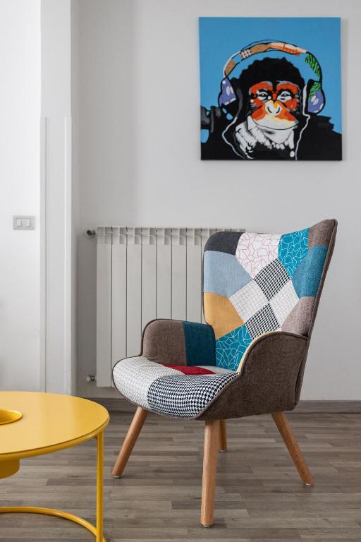 Posezení v ubytování B&B Vitruvio Suites