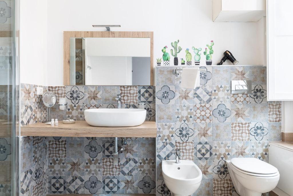 Koupelna v ubytování B&B Vitruvio Suites