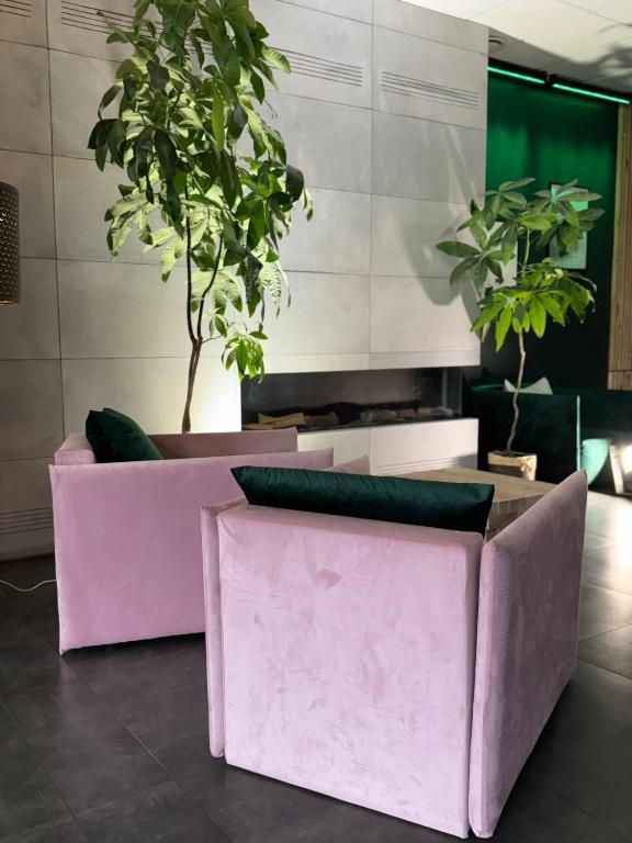 Posezení v ubytování Natural Hotel-Ostróda-basen, spa na III kondygnacji-pokoje wellness z saunami