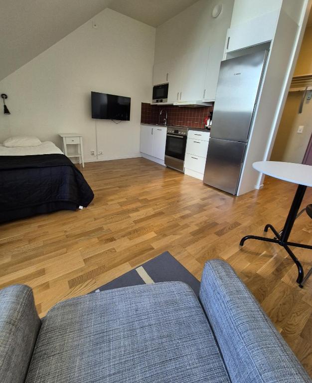 Kuchyň nebo kuchyňský kout v ubytování Hotel Torslanda