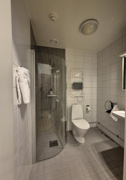 Koupelna v ubytování Hotel Torslanda