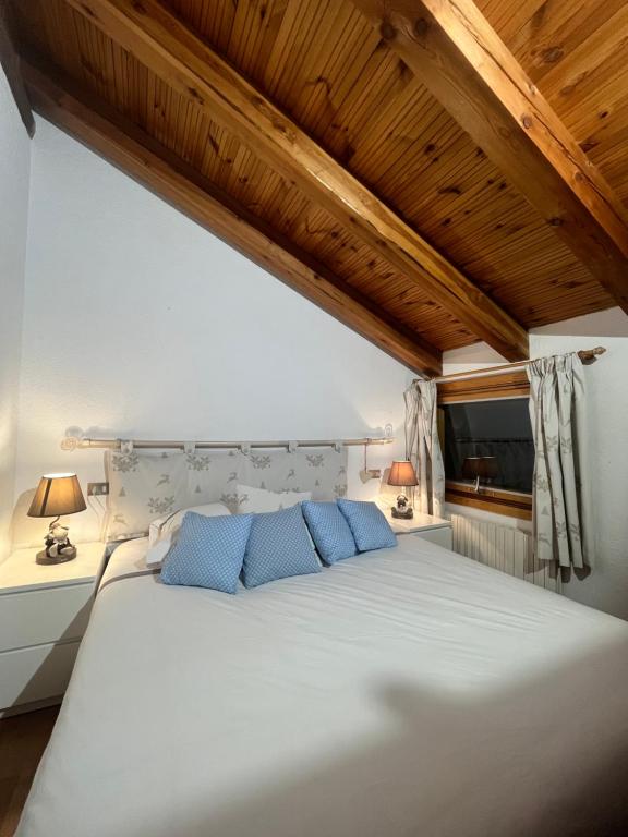 Postel nebo postele na pokoji v ubytování Chalet Blanc Le Duplex