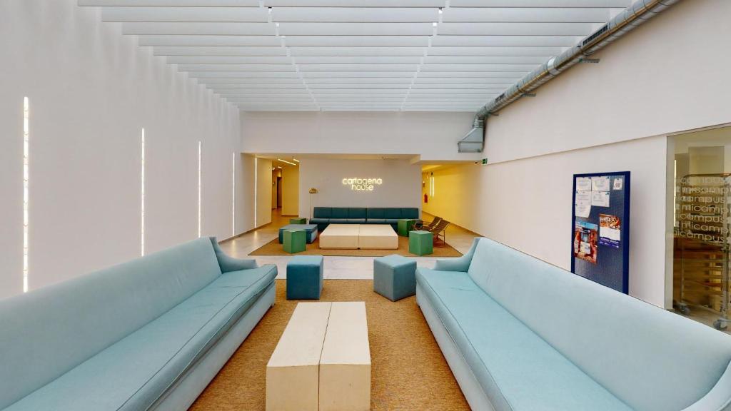 Posezení v ubytování Micampus Cartagena Student Residence