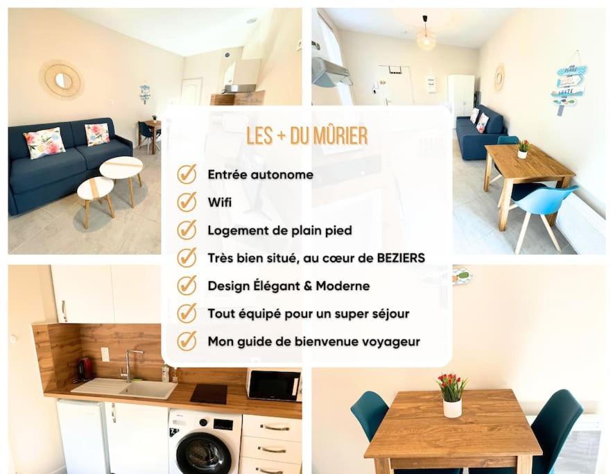 Kuchyňa alebo kuchynka v ubytovaní Studio bien équipé avec clim Proche gare et centre-ville