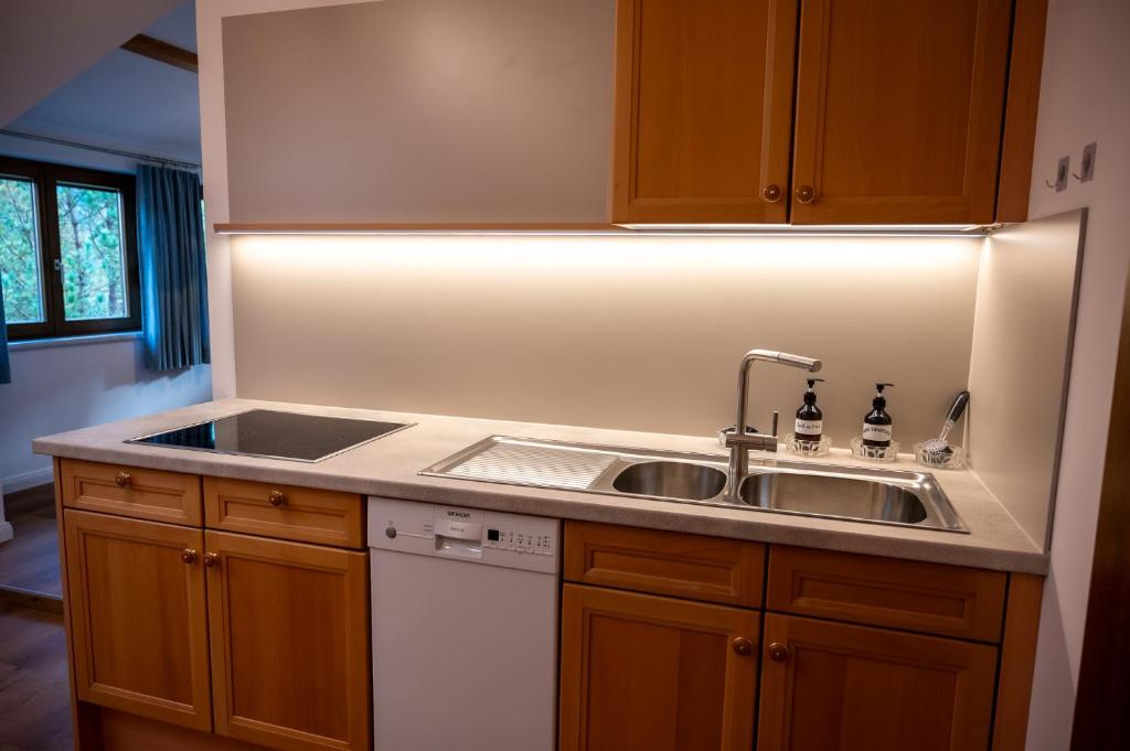 Kuchyň nebo kuchyňský kout v ubytování Ferienwohnung Miriam