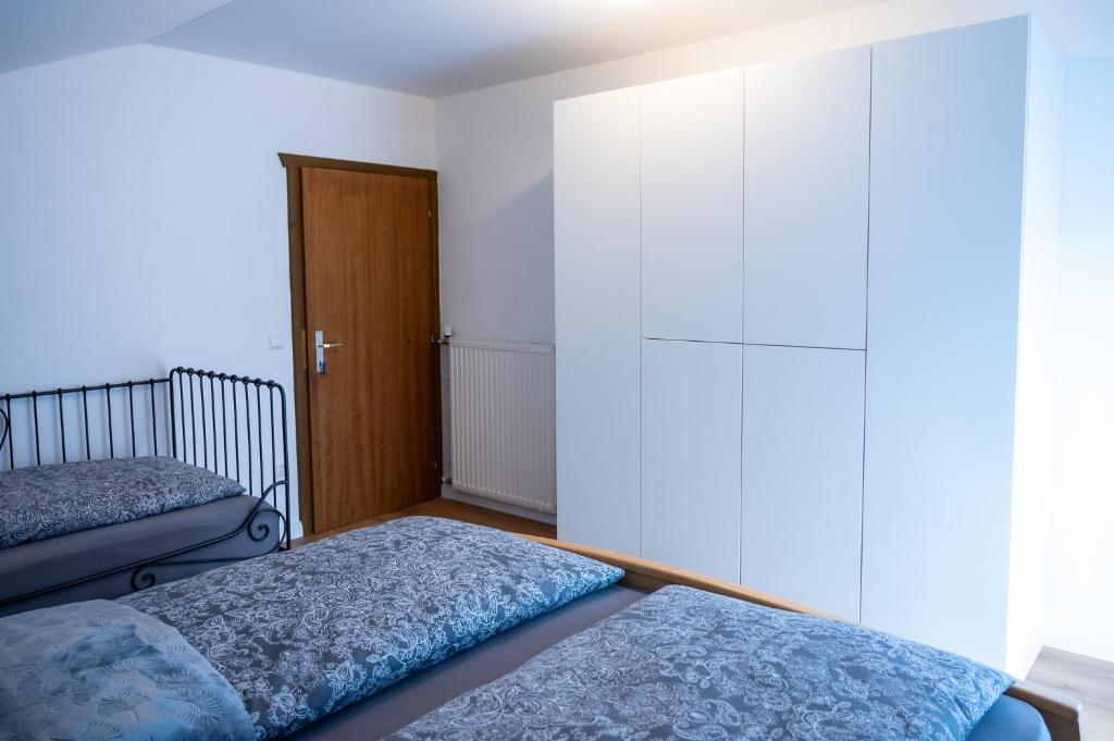 Postel nebo postele na pokoji v ubytování Ferienwohnung Miriam