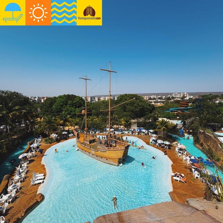 A piscina localizada em Piazza com acesso ao Acqua Park ou nos arredores