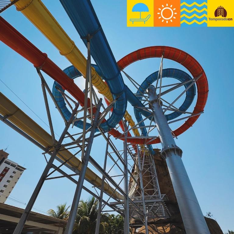 Parque aquático no apart-hotel ou nos arredores