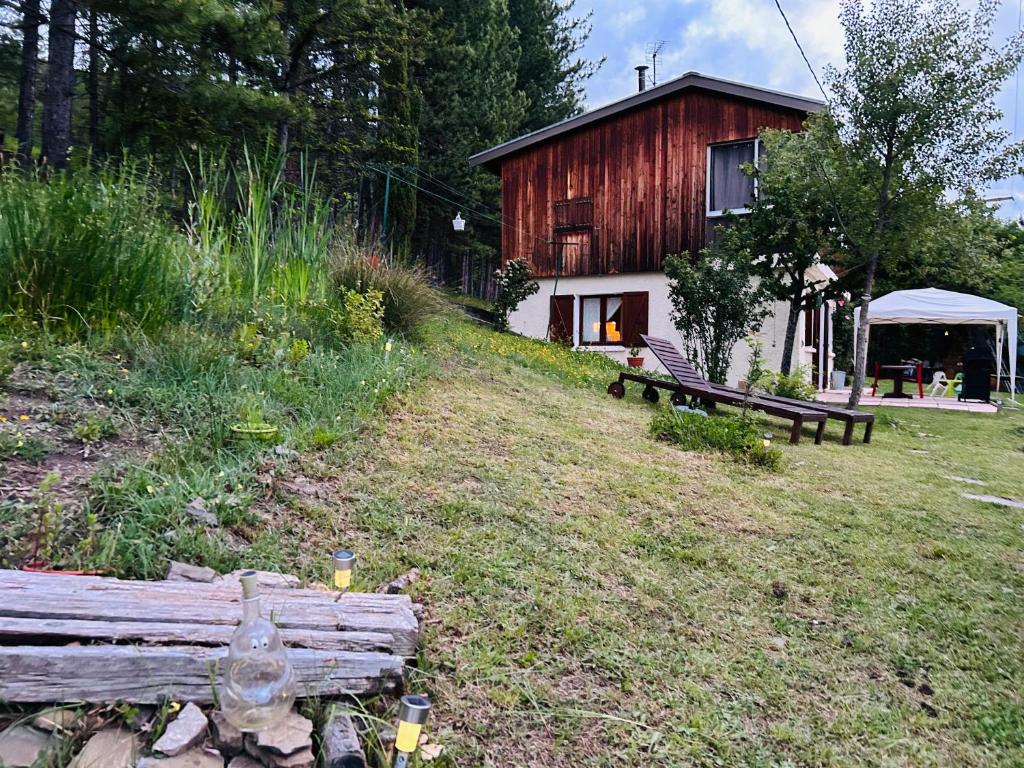 Κήπος έξω από το Chalet Forest