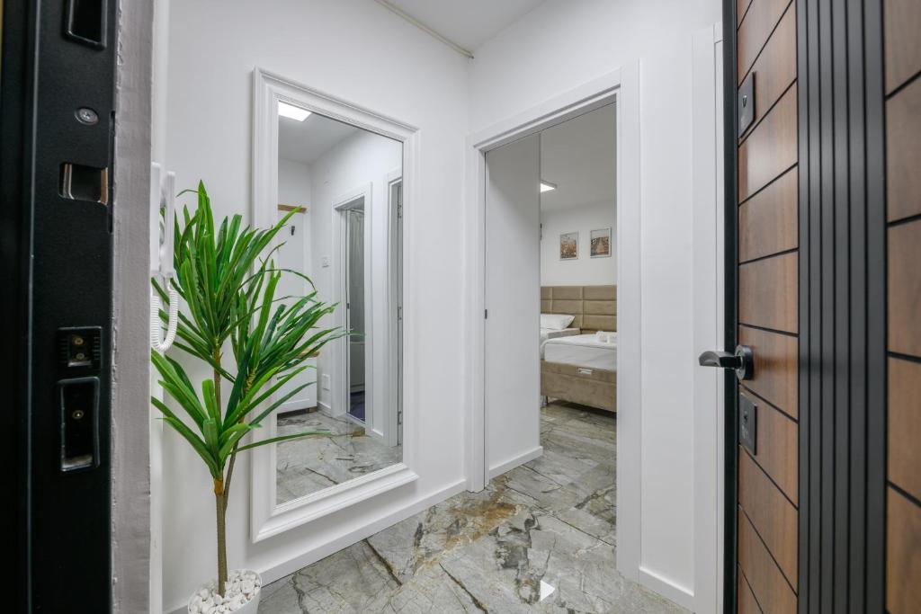 Koupelna v ubytování NAŠ Apartman