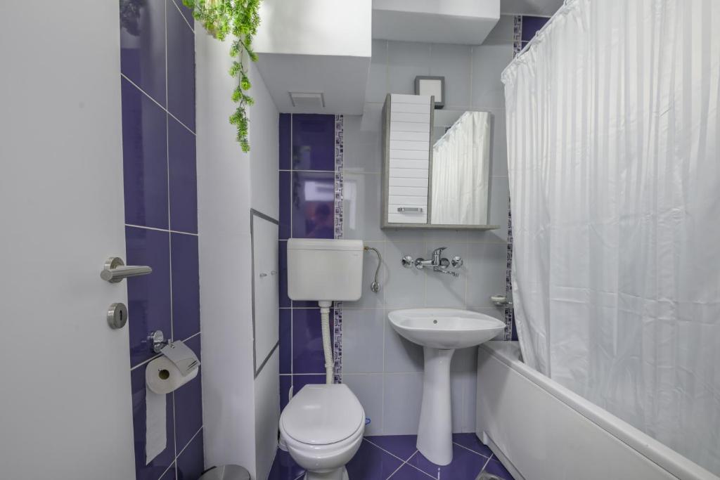 Koupelna v ubytování NAŠ Apartman