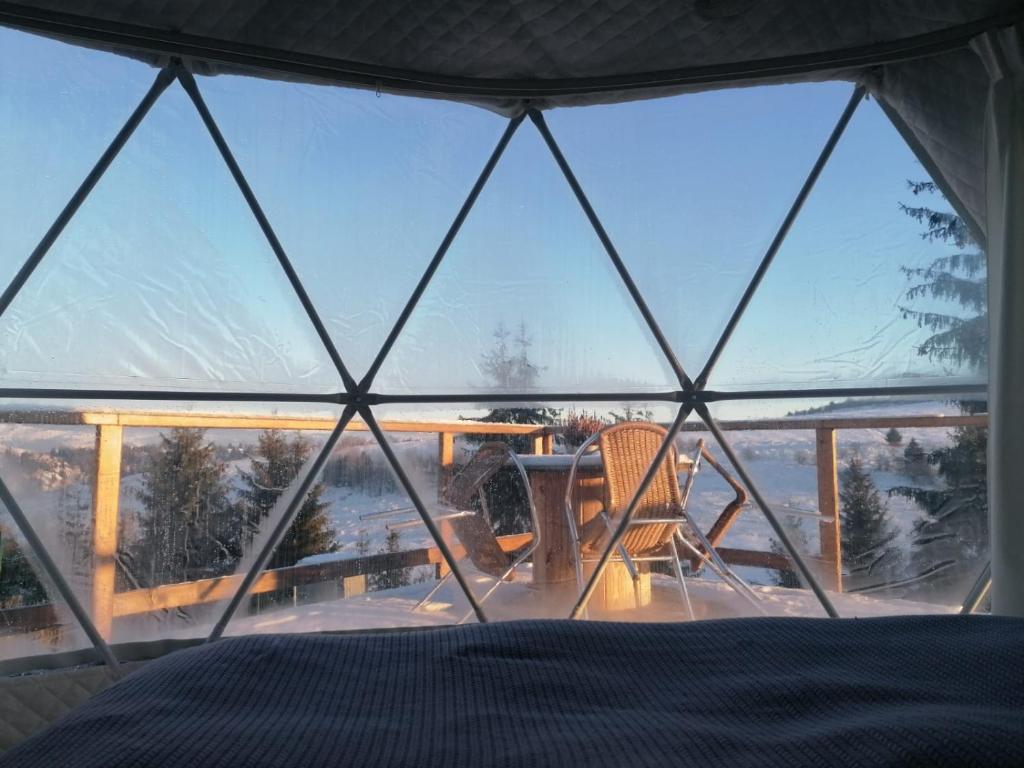 Postel nebo postele na pokoji v ubytování Glamping 4 us